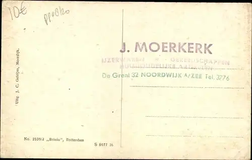 Ak Moerdijk Nordbrabant Niederlande, Ned. Herv. Kerk