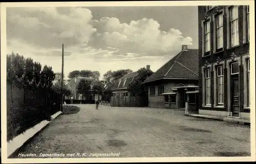 Ak Heusden Nordbrabant, Demertkade met R. K. Jongensschool