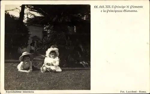 Ak Adel Italien, Il Principe di Piemonte e la Principessa Giovanna