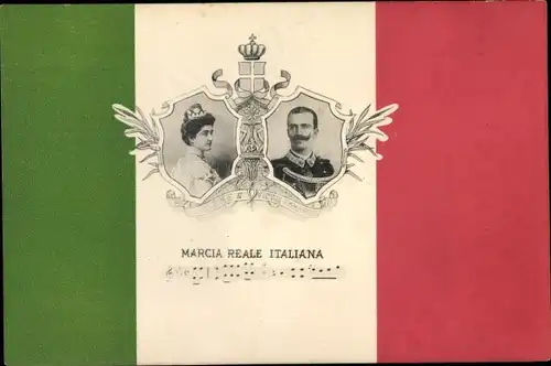 Lied Ak Viktor Emanuel III, Elena von Montenegro, Marcia Reale Italiana