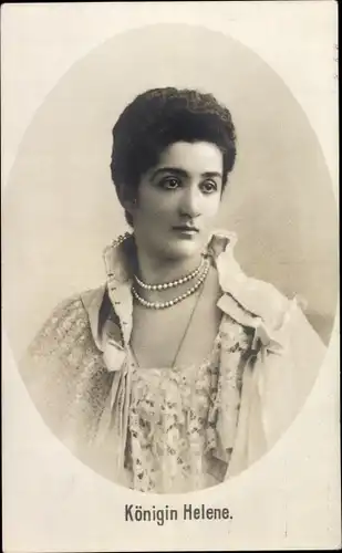 Foto Ak Elena von Montenegro, Königin von Italien, Portrait