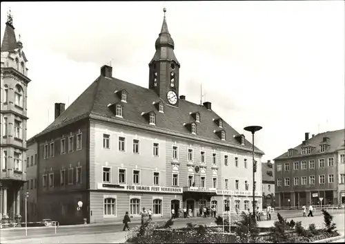 Ak Annaberg Buchholz Erzgebirge, Markt mit Rathaus