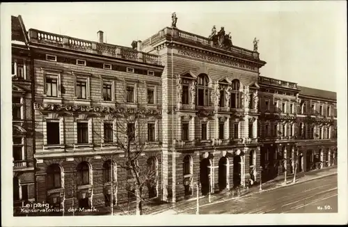 Ak Leipzig in Sachsen, Konservatorium der Musik