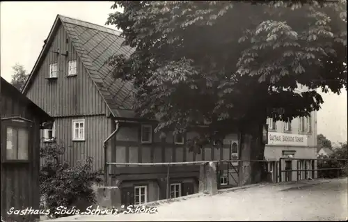 Ak Schöna Sächsische Schweiz, Gasthaus Sächsische Schweiz