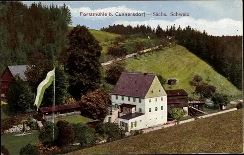 Ak Cunnersdorf Hohnstein Sächsische Schweiz, Forstmühle