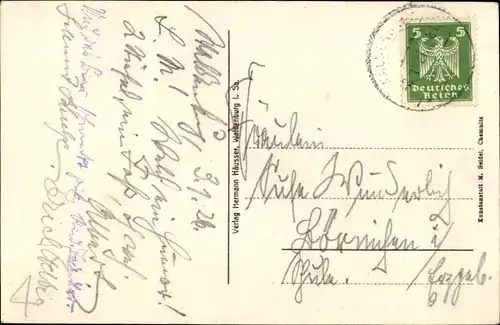 Ak Waldenburg in Sachsen, Seminar