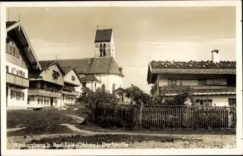 Ak Wackersberg in Oberbayern, Dorfpartie