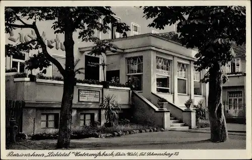 Ak Unterweißbach im Thüringer Wald, Pensionshaus Lichtetal