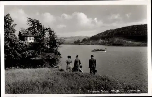 Ak Oelsnitz im Vogtland, Talsperre Pirk, Boot