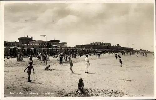 Ak Nordseebad Norderney Ostfriesland, Nordstrand
