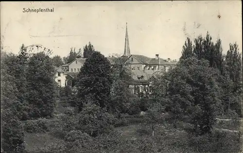 Ak Schnepfenthal Waltershausen in Thüringen, Teilansicht