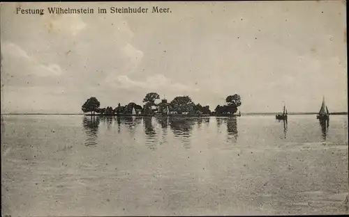 Ak Steinhude Wunstorf in Niedersachsen, Festung Wilhelmstein im Steinhuder Meer