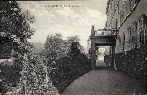 Ak Gaildorf am Kocher Württemberg, Schloss-Anfahrt