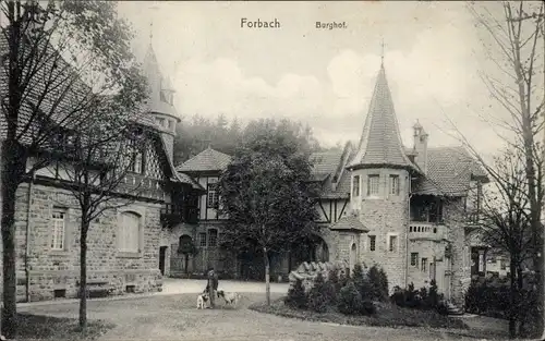Ak Forbach im Schwarzwald, Burghof