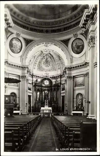 Ak Oudenbosch Nordbrabant, St. Louis, Innenansicht