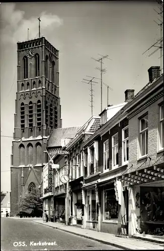 Ak Oss Nordbrabant, Kerkstraat, Geschäft