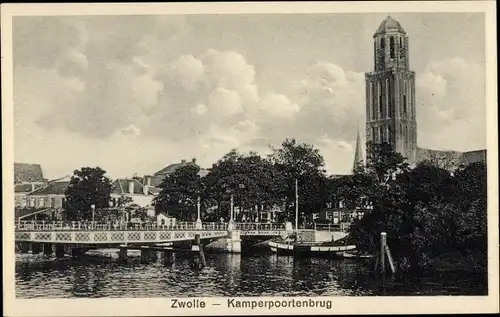 Ak Zwolle Overijssel Niederlande, Kamperpoortenbrug