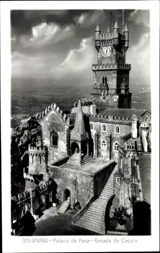 Ak Sintra Cintra Portugal, Palacio da Pena, Entrada da Capela