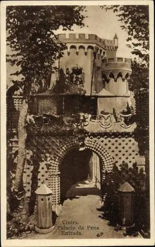 Ak Sintra Cintra Portugal, Palacio da Pena, Entrada