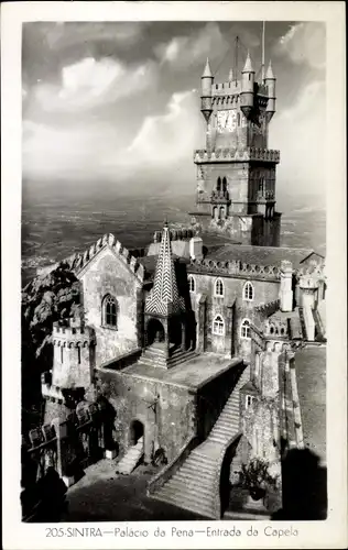 Ak Sintra Cintra Portugal, Palacio da Pena, Entrada da Capela