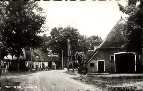 Ak Benneveld Zweelo Drenthe, Straßenpartie