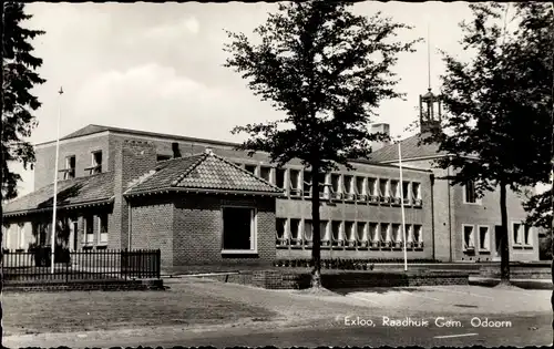 Ak Exloo Drenthe Niederlande, Raadhuis Gem. Odoorn