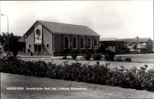 Ak Hoogeveen Drenthe, Apostolische Kerk van Limburg Stirumstraat