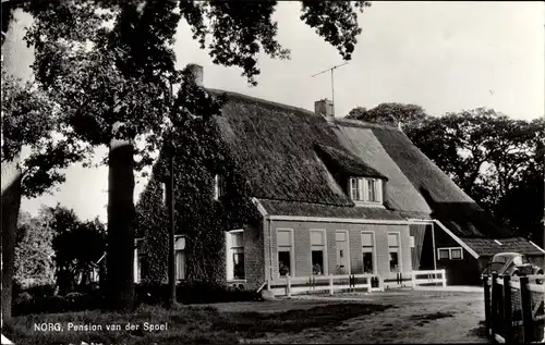 Ak Norg Drenthe, Pension van der Spoel