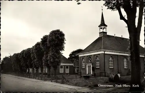 Ak Gieterveen Drenthe, Ned. Herv. Kerk