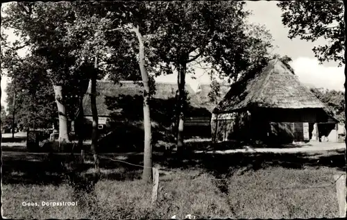 Ak Gees Drenthe, Dorpsstraat, Bauerngehöft