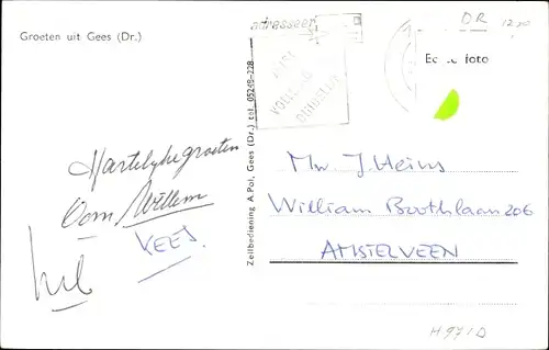 Ak Gees Drenthe, Bauerngehöft