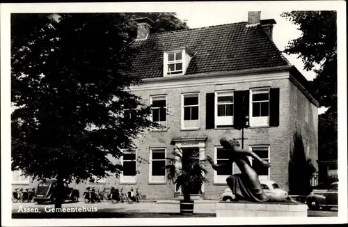 Ak Assen Drenthe Niederlande, Gemeentehuis