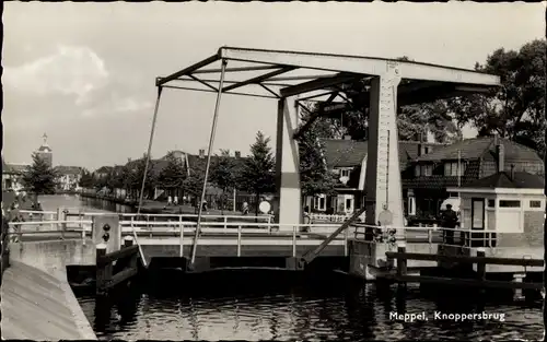 Ak Meppel Drenthe Niederlande, Knoppersbrug