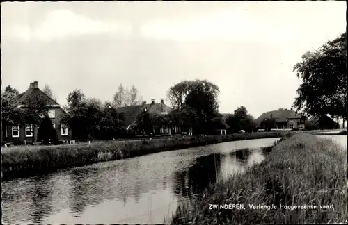 Ak Zwinderen Drenthe, Verlengde Hoogeveense vaart