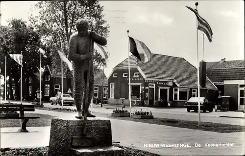 Ak Nieuw Weerdinge Drenthe Niederlande, De Veenarbeider