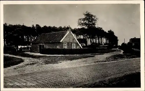 Ak Borger Drenthe Niederlande, Ortspartie
