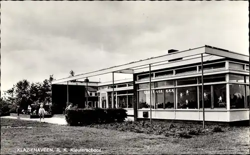 Ak Klazienaveen Drenthe, R. K. Kleuterschool