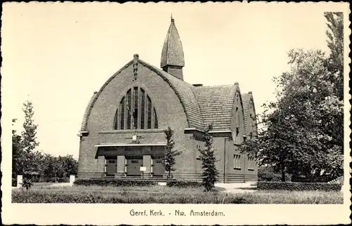 Ak Nieuw Amsterdam Drenthe Niederlande, Geref. Kerk