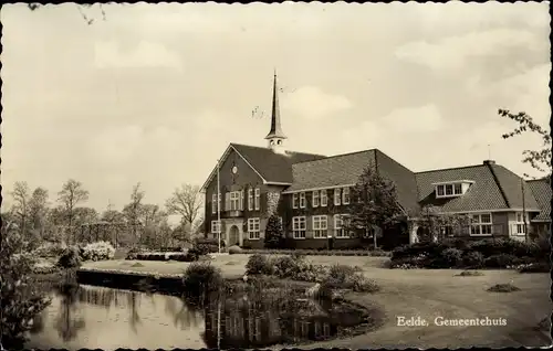 Ak Eelde Drenthe Niederlande, Gemeentehuis