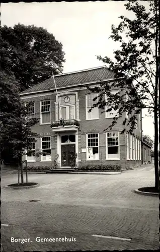 Ak Borger Odoorn Drenthe Niederlande, Gemeentehuis