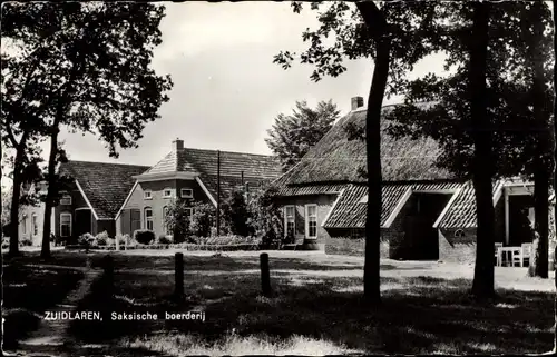 Ak Zuidlaren Drenthe Niederlande, Saksische boerderij