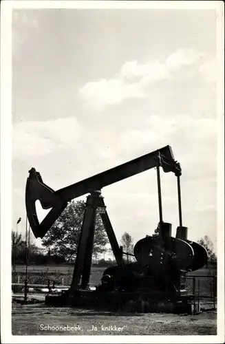 Ak Schoonebeek Drenthe Niederlande, Ja knikker, Jaknikker, Tiefpumpe