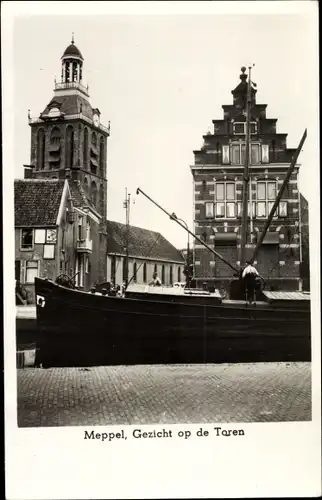 Ak Meppel Drenthe Niederlande, Gezicht op de Toren