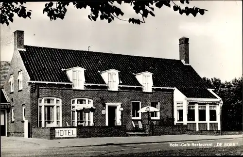 Ak Holwierde Groningen Niederlande, Hotel Café Restaurant De Boer