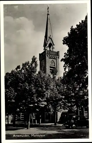 Ak Arnemuiden Zeeland, Marktplein