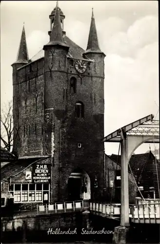 Ak Zierikzee Zeeland, Hollandsch Stedenschoon, Zuiderhavenpoort