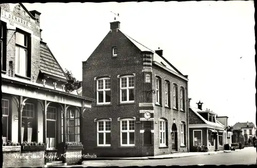 Ak Wehe den Hoorn Groningen, Gemeentehuis