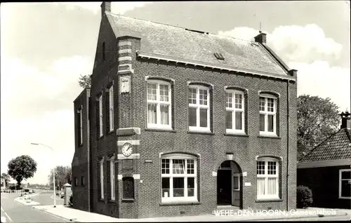 Ak Wehe den Hoorn Groningen, Gemeentehuis