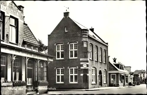 Ak Wehe den Hoorn Groningen, Gemeentehuis