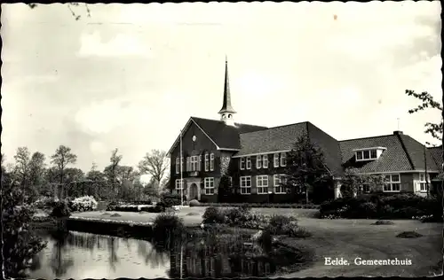 Ak Eelde Drenthe Niederlande, Gemeentehuis